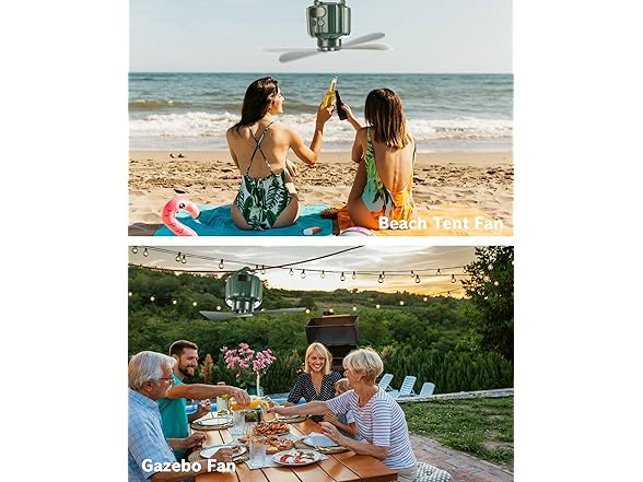 DUKUSEEK Portable Ceiling Fan