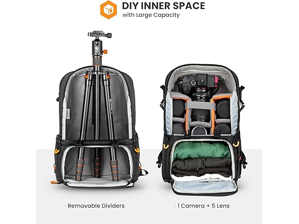 TARION Professional Camera Backpack | 15.6in Laptop