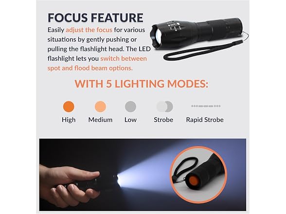 Newhouse Lighting High-Lumen Tactical Flashlight