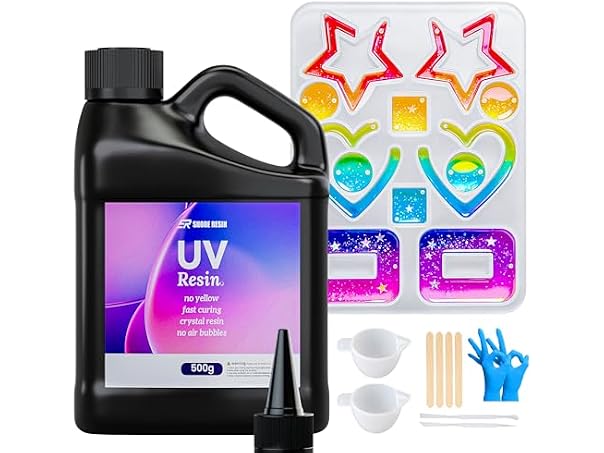 $12.99, Was $29.99, 56% Off! 500g UV Resin Kit, Crystal Clear UV dealfomo
