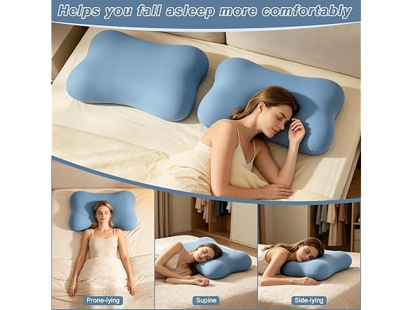 Phent zari Neck Pillow, Side Sleepers