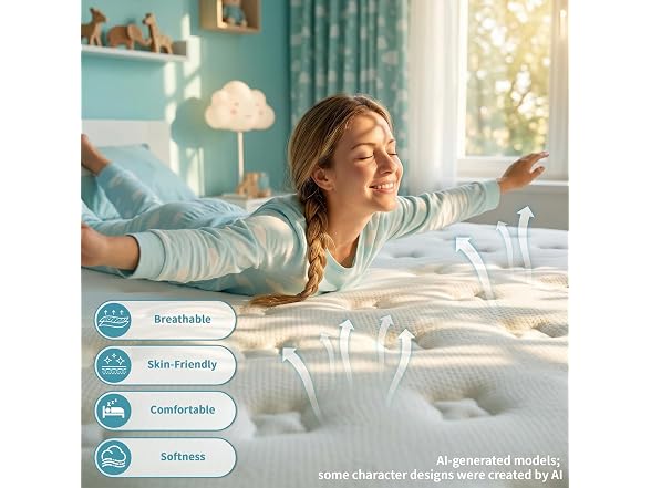UNZIPE 14 Inch Full Mattress in a Box, Medium Firm