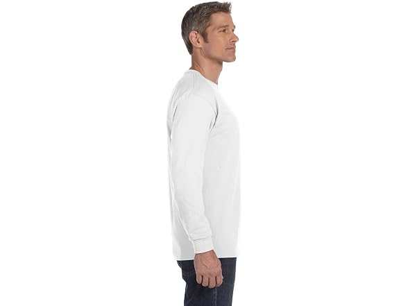 Hanes Men (XL) Long-sleeve Crewneck Loose T-shirt