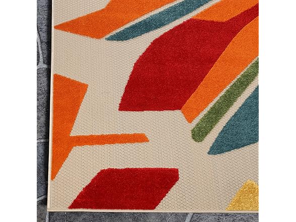 Superior Modern Geometric Abstract Indoor Outdoor Rug