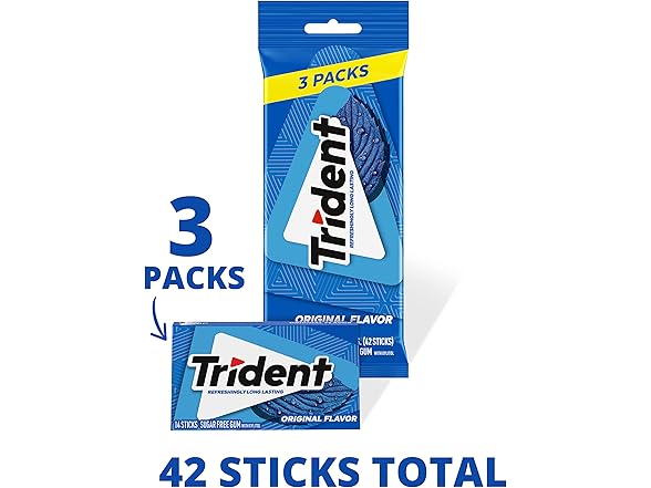 Trident Trident Assorted Gum, 14pc, 21pk