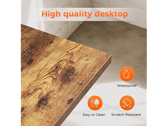 Rolling Computer Desk with Wheels