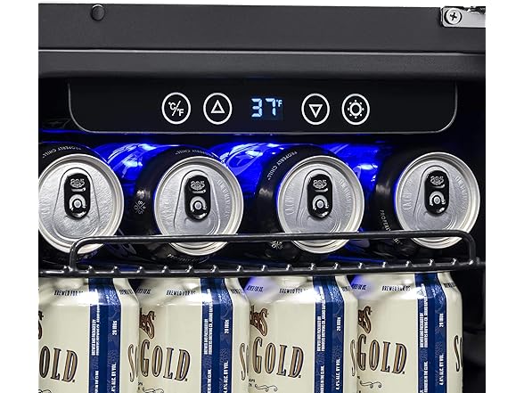 Newair Built-in Beverage Black Fridge - 96 Cans