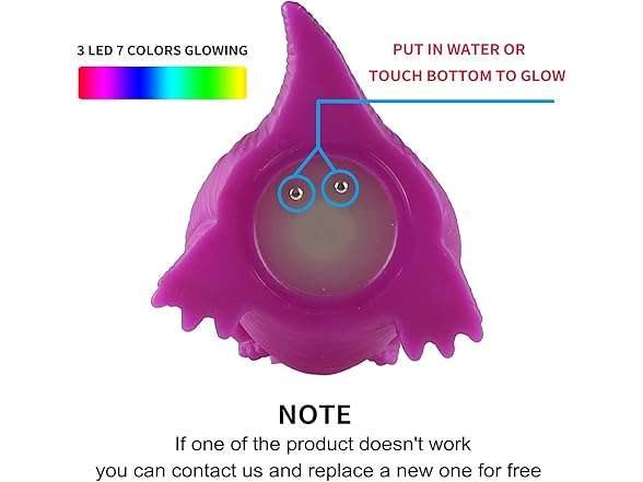 12 Pack Light-Up Dinosaur Bath Toys