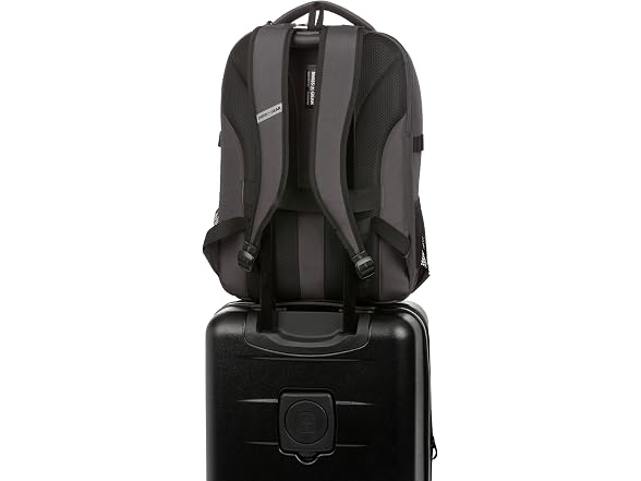 SwissGear Civic Pro Laptop Backpack, Grey, 18"x13.25"x7"
