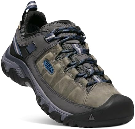 Keen Targhee 3 Low Waterproof Men's Hiking Boots Steel Grey/Captains Blue Size 12