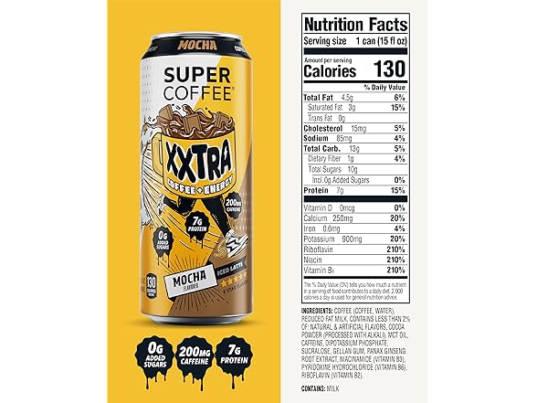 12PK Super Coffee XXTRA, Keto Protein Coffee