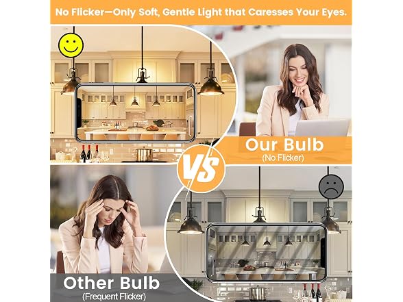 Brightever B0GVRXTWRK 14W A19 LED Light Bulbs 2700K 