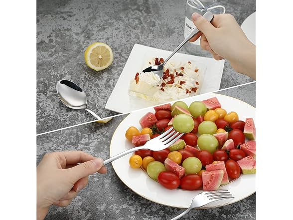 HOMECHAN 20-Piece 18/10 Stainless