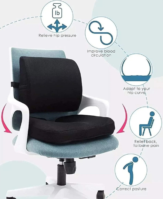 Memory Foam Lumbar Support Pillow - Gallery 9