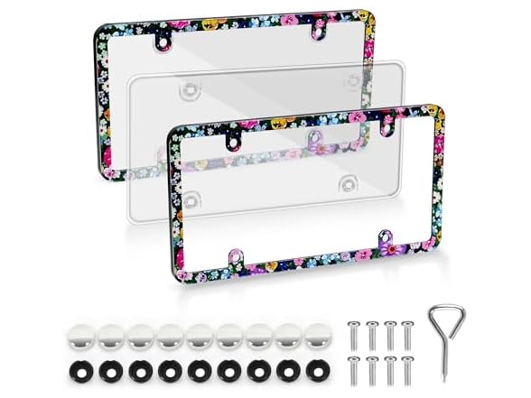 Car captain 2pcs License Plate Protector