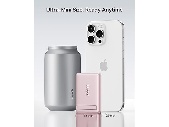 Baseus Picogo Qi2 0.5" Ultra Slim Power Bank | 5K mAh 15W