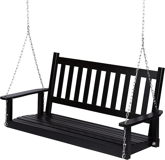 Shine Company 4216 Maine 54" Wood Porch Swing - Gallery 9