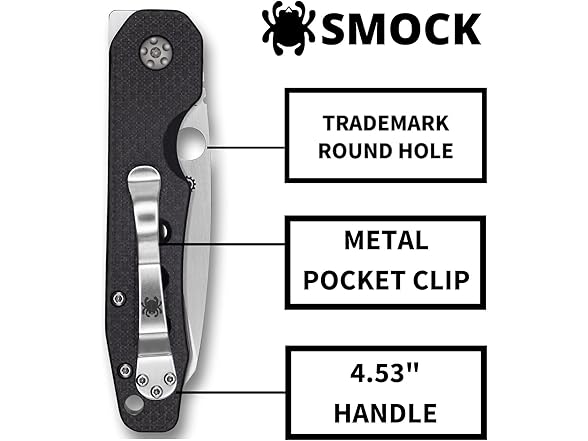 Spyderco Smock Flipper Knife ith 3.45"