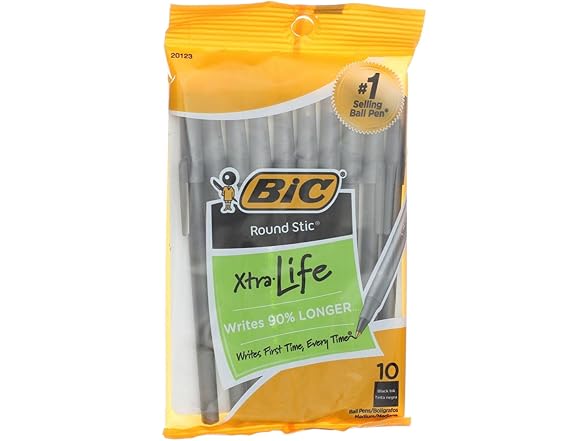 BIC Round Stic Ballpoint Pens