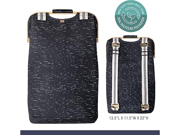 CleverMade Collapsible Travel Backpack Hamper