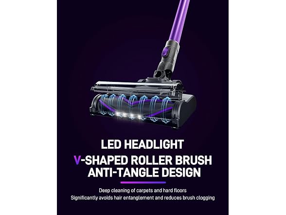 FUNCCUBE Cordless Vacuum Cleaner, Stick Vac