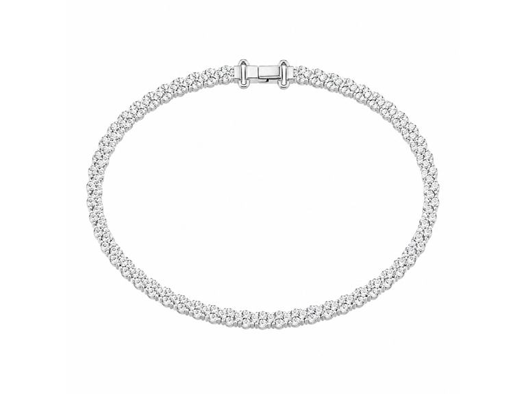 3 Stone CZ Tennis Bracelet