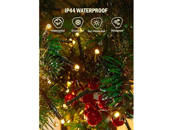 Brightown Cluster-Lights-Christmas-Tree-Lights-Outdoor, 1000 LED 50 Ft