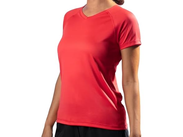 Kanu Surf Women's Red Active Swim Shirt (L)