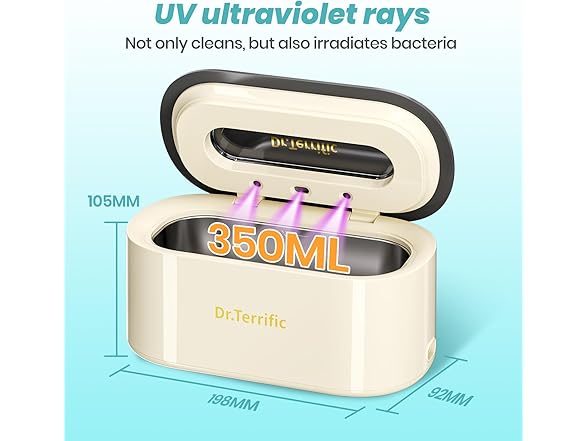 Ultrasonic Cleaner with UV Odor Removal