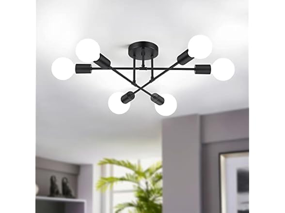 Bosceos 6-Light Industrial Ceiling Light