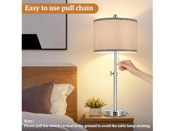 Kondras Grey Table Lamps Set of 2