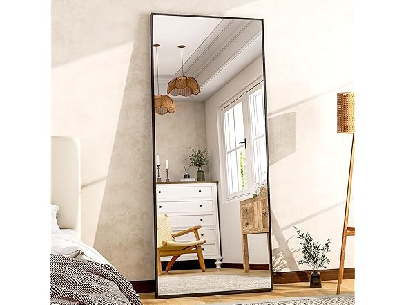 Easly Full Length Mirror 64"x21" Black