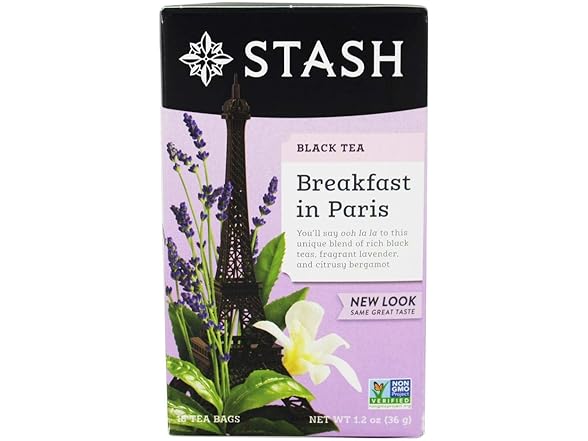 Stash Tea Breakfast in Paris Black Tea, 18 Count