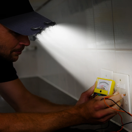 Clip-On LED Hat Lights, 2-Pack - Gallery 9