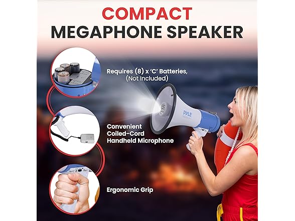 Pyle Pyle Compact Portable PA Megaphone Speak