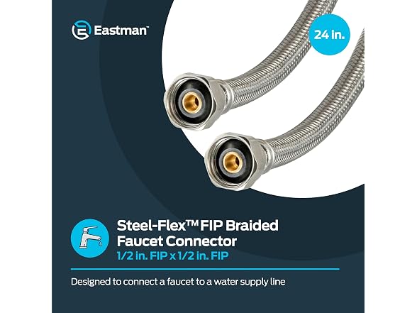 Eastman 24 In Steel-Flex Faucet Connector,