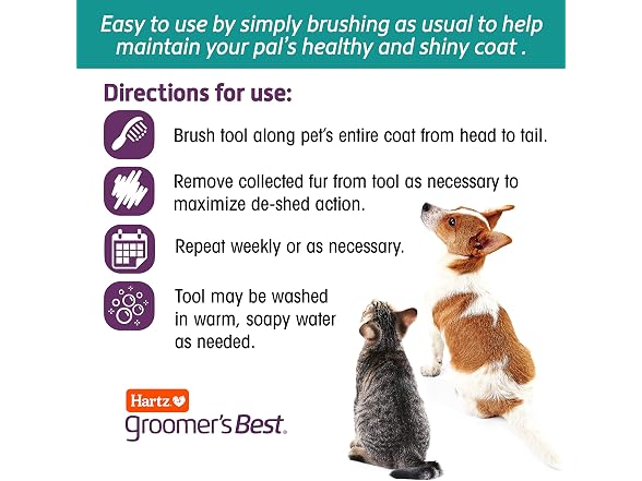 Hartz Groomer's Best Fur Fetcher De-Shedder