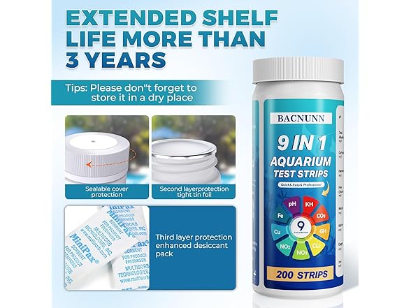 BACNUNN Aquarium Test Strips