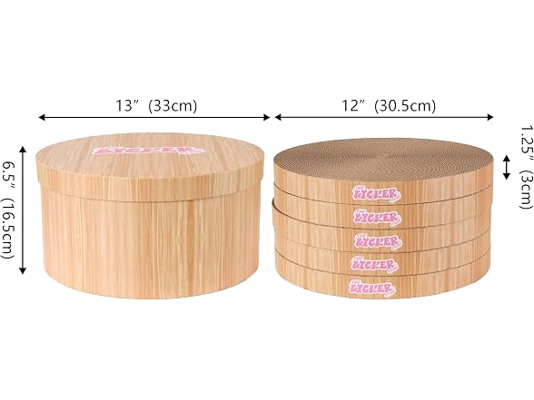 THE LICKER Store Kate 12 Inch Cardboard Cat Scratcher Pads