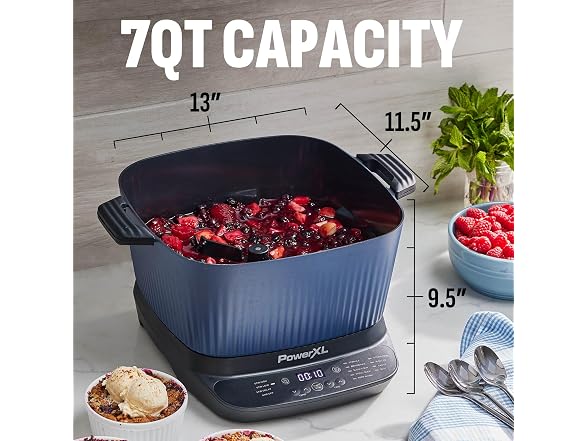 STIRMAX Midnight Blue 7.5QT Digital Multi-Cooker