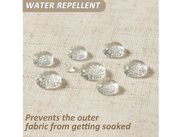 BOODII Linen Shower Curt with Liner Set