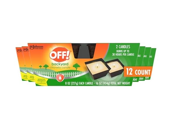OFF! Backyard Citronella Scented Candle