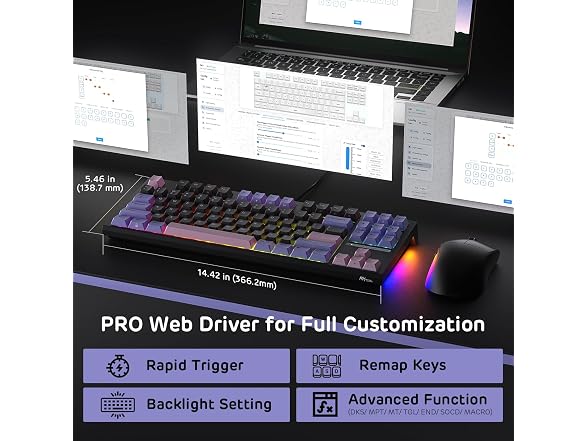 RK C87 HE Rapid Trigger Gaming Keyboard