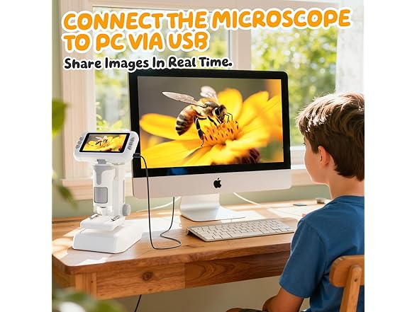 HEWEIMEI 1600X Microscope for Kids