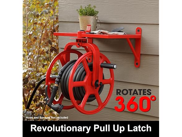 Liberty Garden Revolution Hose Reel, Red