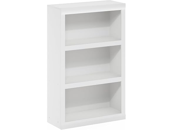 Furinno Rail 3-Tier Bookshelf White
