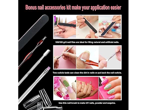 500pcs Extra Long Square Nail Tips