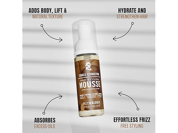 Billy Jealousy Stable Condition Hair Styling Mousse for Men