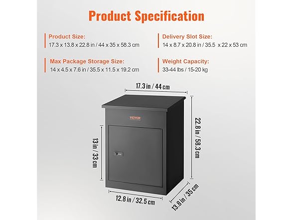 VEVOR Package Delivery Boxes for Outside