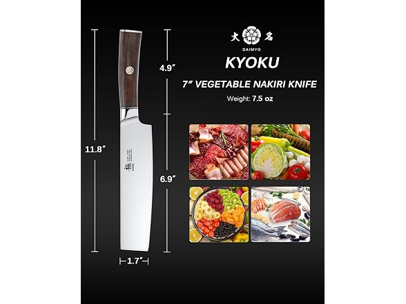 KYOKU 7 Inch Nakiri Knife